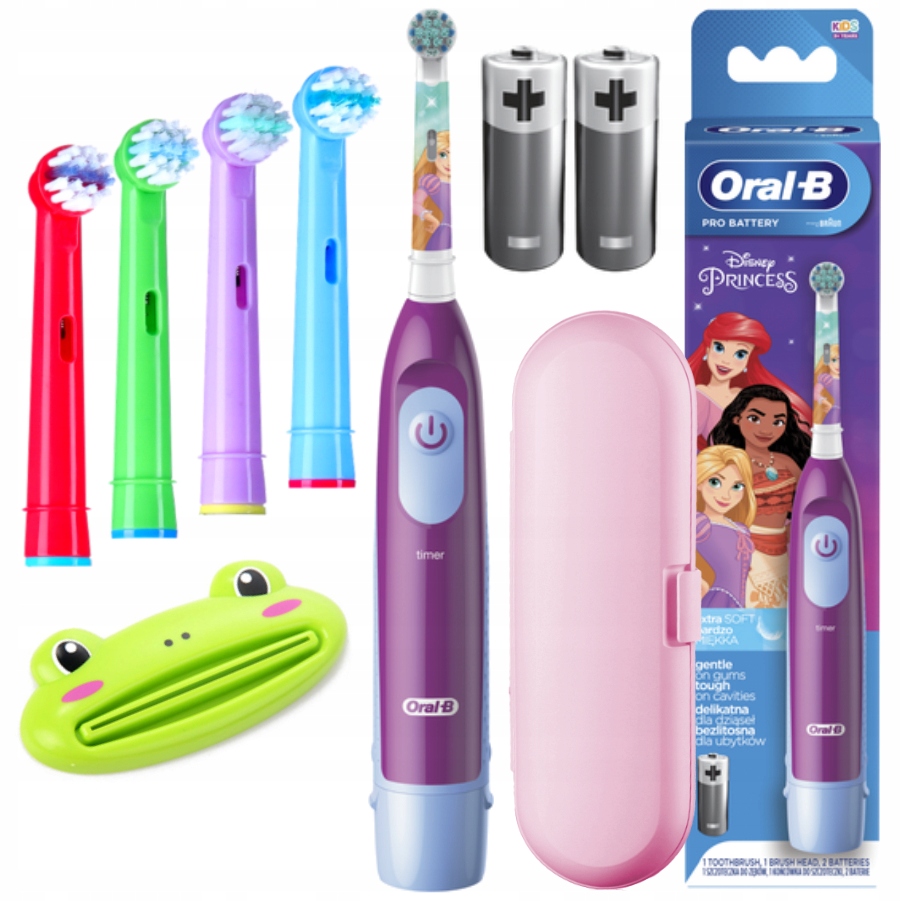 Elektrická zubná kefka Oral-B Kids Princess s puzdrom 3+